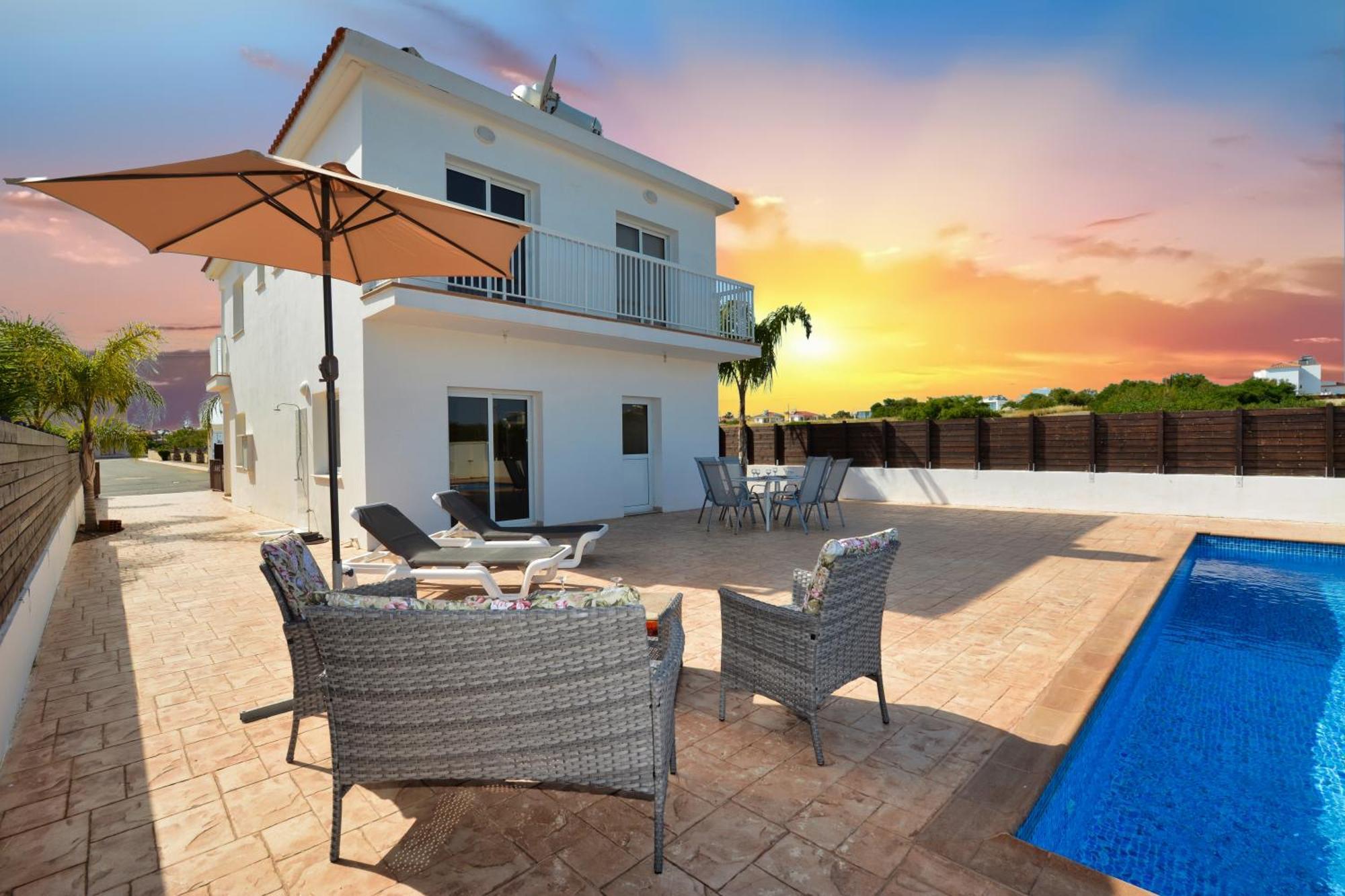 Nissi Villa Ourania Agia Napa Exterior foto